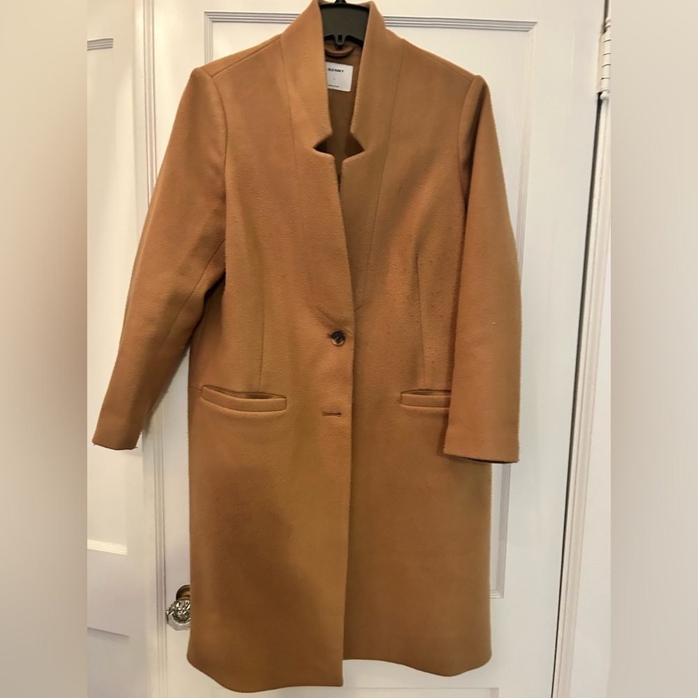 Camel colored Coat; size L: Old Navy